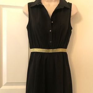 Ya Los Angeles Black Dress with Gold Open Back